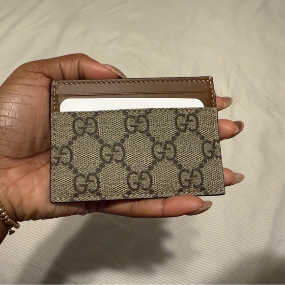 Gucci GG Supreme Calfskin Cardholder Card Case Wallet - Picture 5 of 8